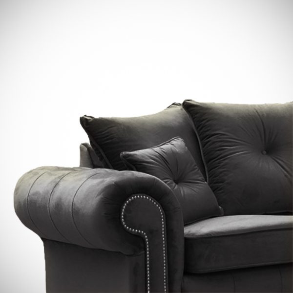 ASHWIN Plush Velvet GREY CORNER SOFA - Style HeavenASHWIN Plush Velvet GREY CORNER SOFAsofasStyle HeavenStyle HeavenASHWINGREYCORNERSOFA5061028323170