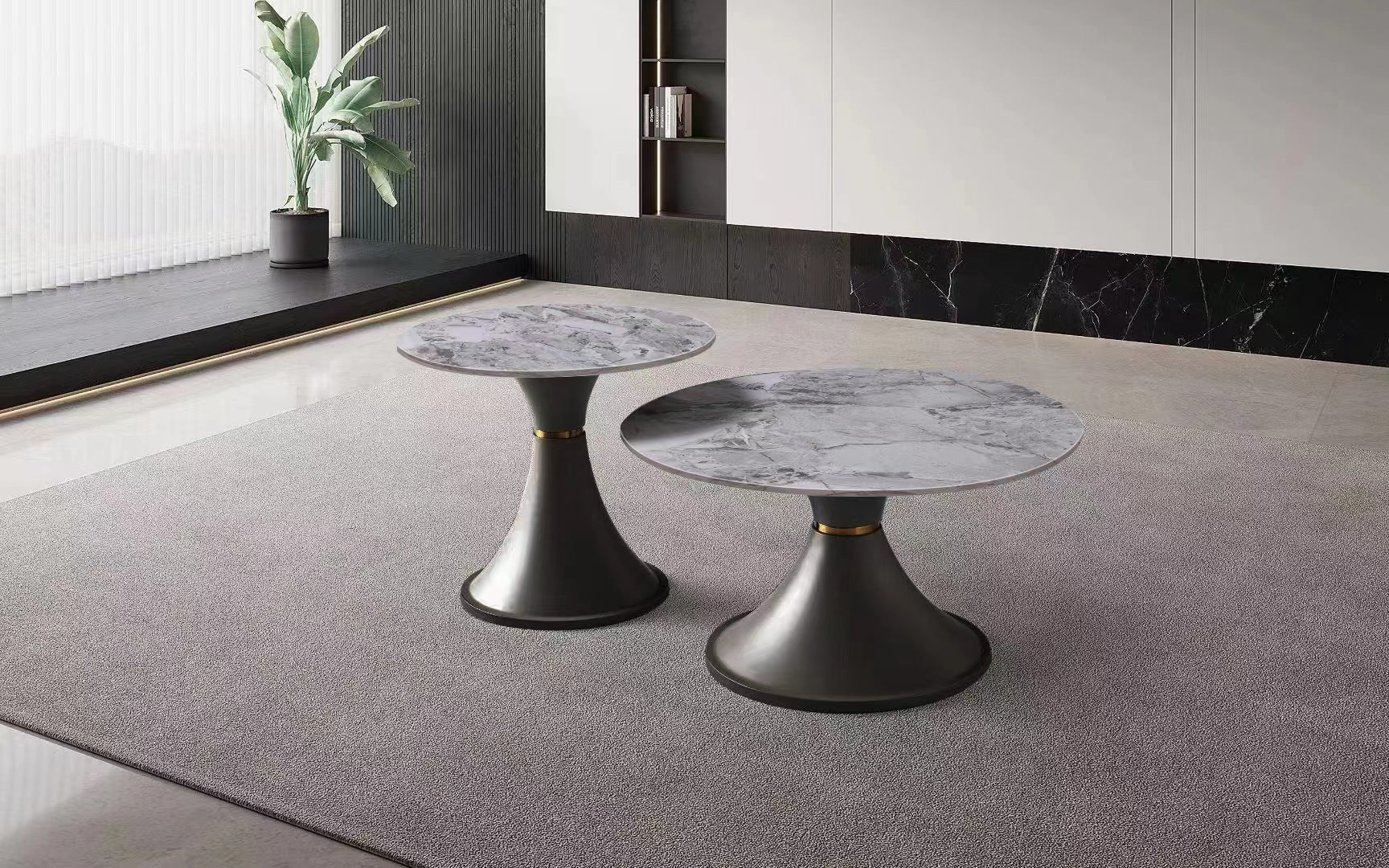 AURA CERAMIC COFFEE TABLE SET - Style HeavenAURA CERAMIC COFFEE TABLE SETfurnitureStyle HeavenStyle HeavenAURA - SET - G5061028325549Grey