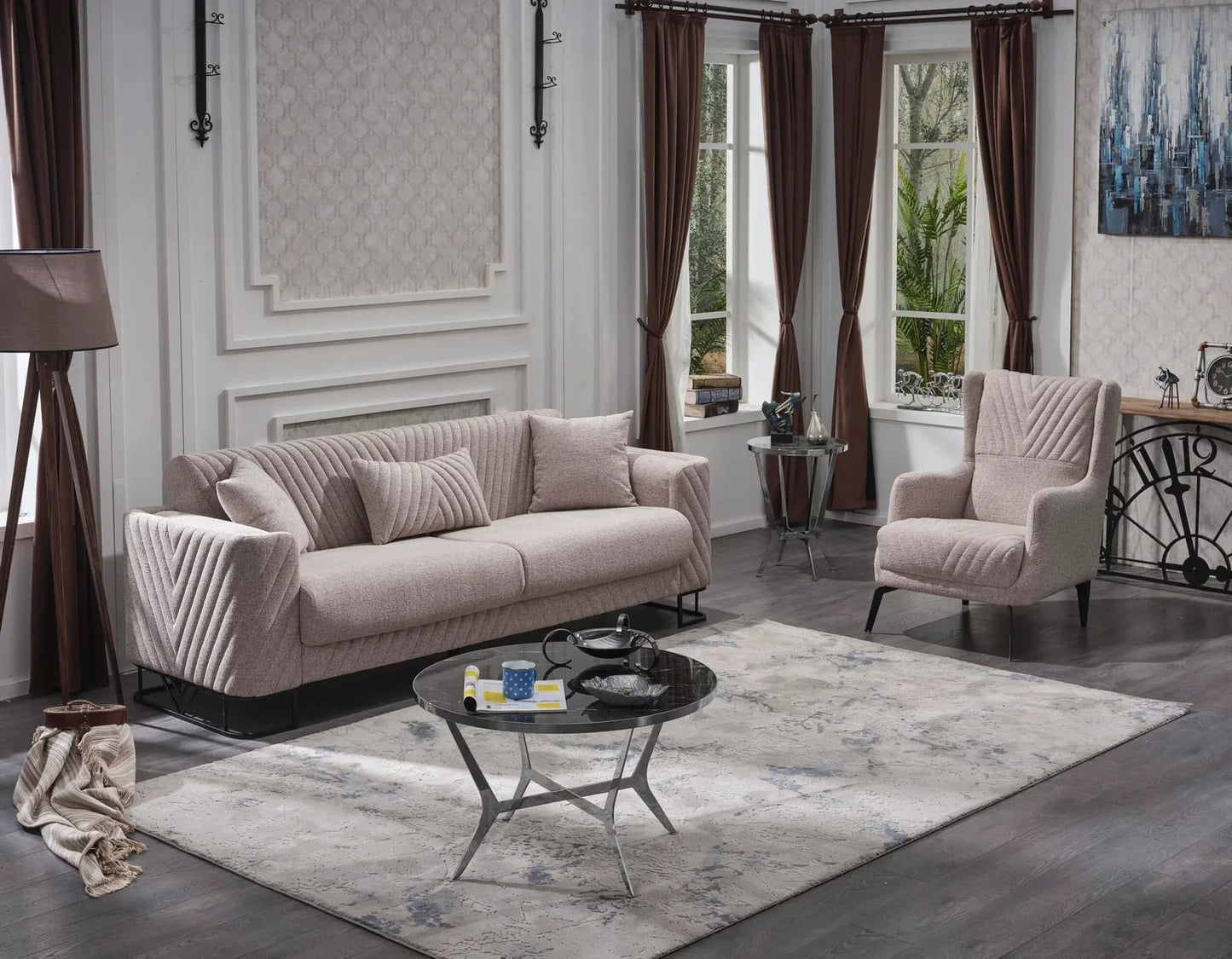 Elegance Sofa Bed - Style HeavenElegance Sofa BedfurnitureStyle HeavenStyle HeavenELE - 3+2+1 - BR50610283237053+2+1 Seater
