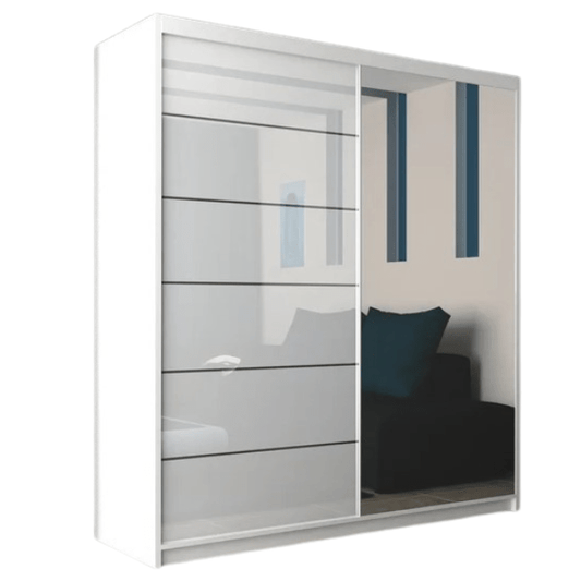 INFINITY High Gloss Sliding Doors WARDROBE in 3 Sizes & 4 Colours - Style HeavenINFINITY High Gloss Sliding Doors WARDROBE in 3 Sizes & 4 ColoursWARDROBESStyle HeavenStyle Heaveninfinity150white5061028322777White