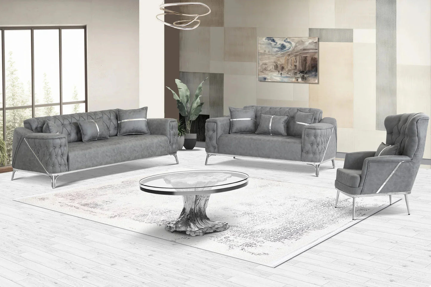 Jasmine Sofa Suede - Style HeavenJasmine Sofa Suedesofa BedsStyle HeavenStyle HeavenJAS - 3+2 - SUE - CR50610283236443+2 Seater
