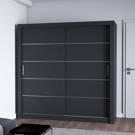 Lexiss Sliding Door Wardrobe Without Mirror Available in 4 Colours and 5 sizes - Style HeavenLexiss Sliding Door Wardrobe Without Mirror Available in 4 Colours and 5 sizesWARDROBESStyle HeavenStyle Heaven100cm