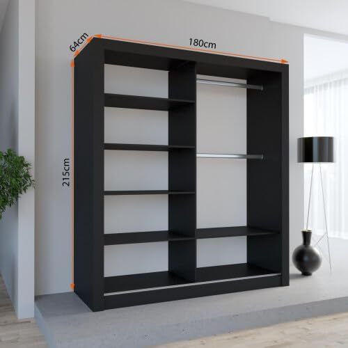 Lexiss Sliding Door Wardrobe Without Mirror Available in 4 Colours and 5 sizes - Style HeavenLexiss Sliding Door Wardrobe Without Mirror Available in 4 Colours and 5 sizesWARDROBESStyle HeavenStyle Heaven100cm