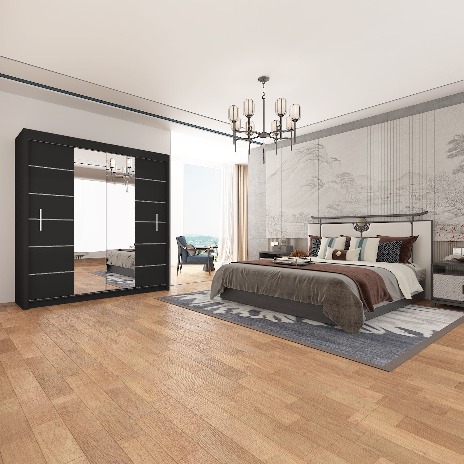 LISBON 2&3 Sliding Doors WARDROBE in Matt Finish 5 Sizes & 3 Colours - Style HeavenLISBON 2&3 Sliding Doors WARDROBE in Matt Finish 5 Sizes & 3 ColoursWARDROBESStyle HeavenStyle HeavenLISBON120B5061028321701120cm