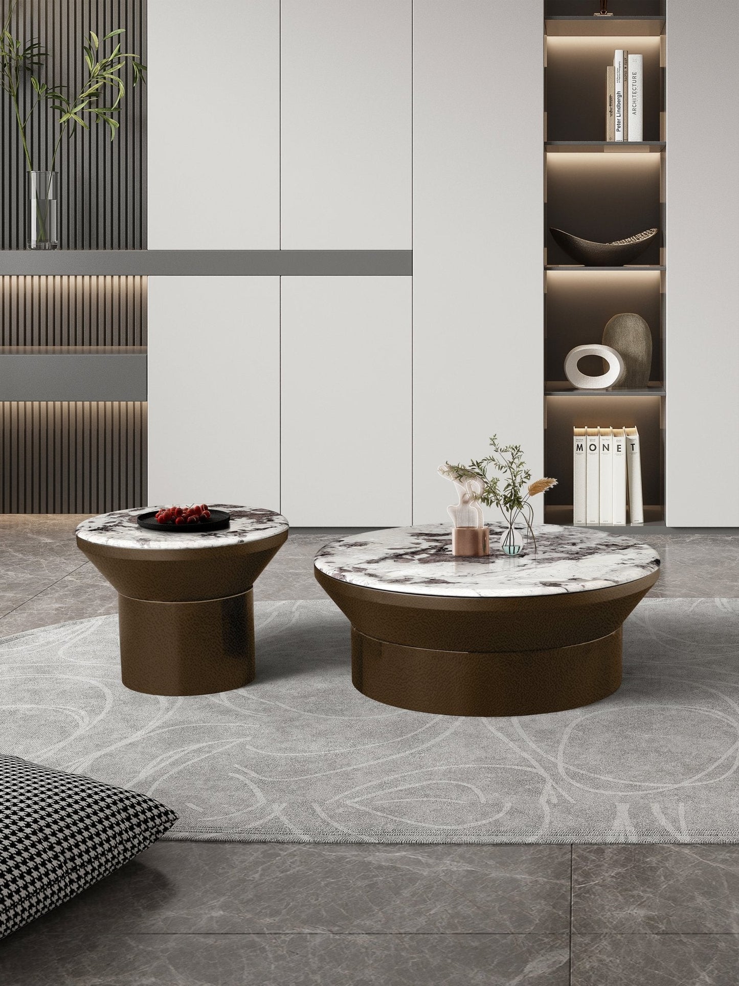 LUNA COFFEE TABLE SET - Style HeavenLUNA COFFEE TABLE SETfurnitureStyle HeavenStyle HeavenLUNA - W&BR5061028325563Brown