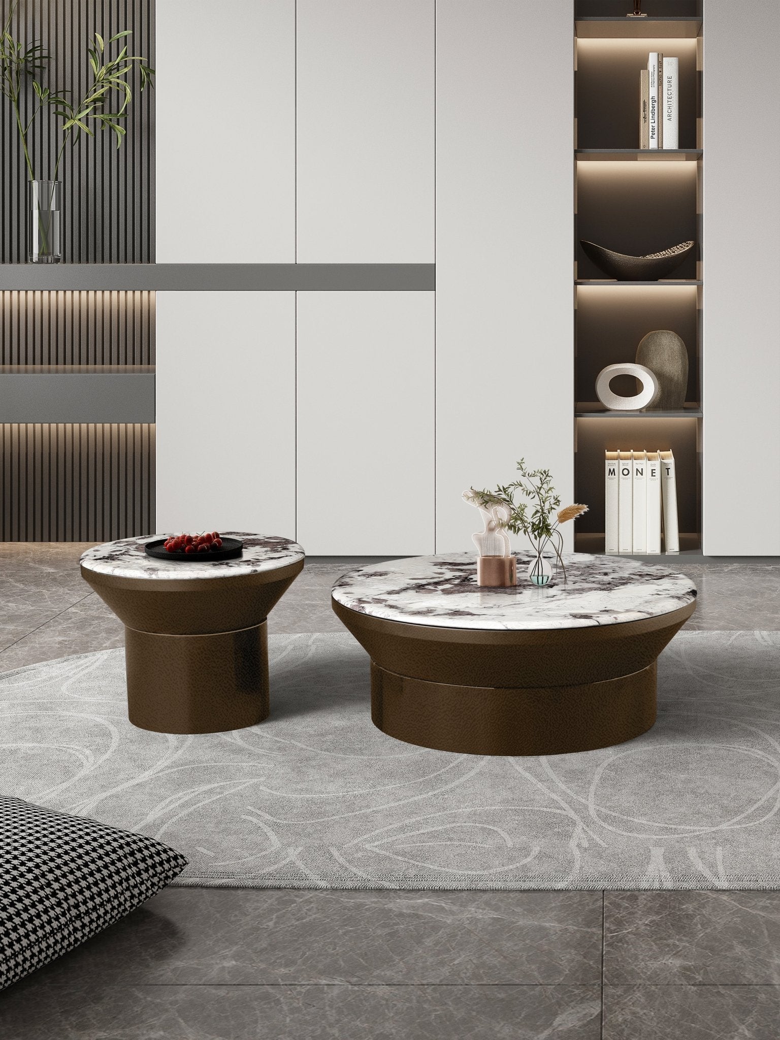 LUNA COFFEE TABLE SET - Style HeavenLUNA COFFEE TABLE SETfurnitureStyle HeavenStyle HeavenLUNA - W&BR5061028325563Brown