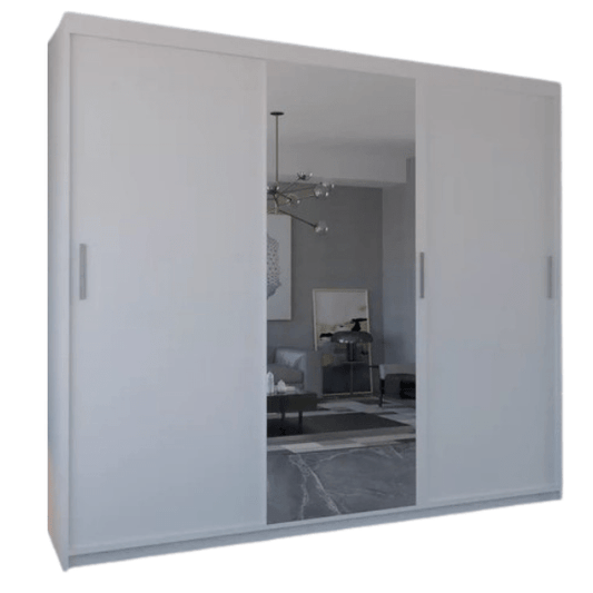 MIAMI 3 Door Sliding Doors WARDROBE in Matt Finish 1 size & 4 colours - Style HeavenMIAMI 3 Door Sliding Doors WARDROBE in Matt Finish 1 size & 4 coloursWARDROBESStyle HeavenStyle HeavenMIAMI250W5061028322562White