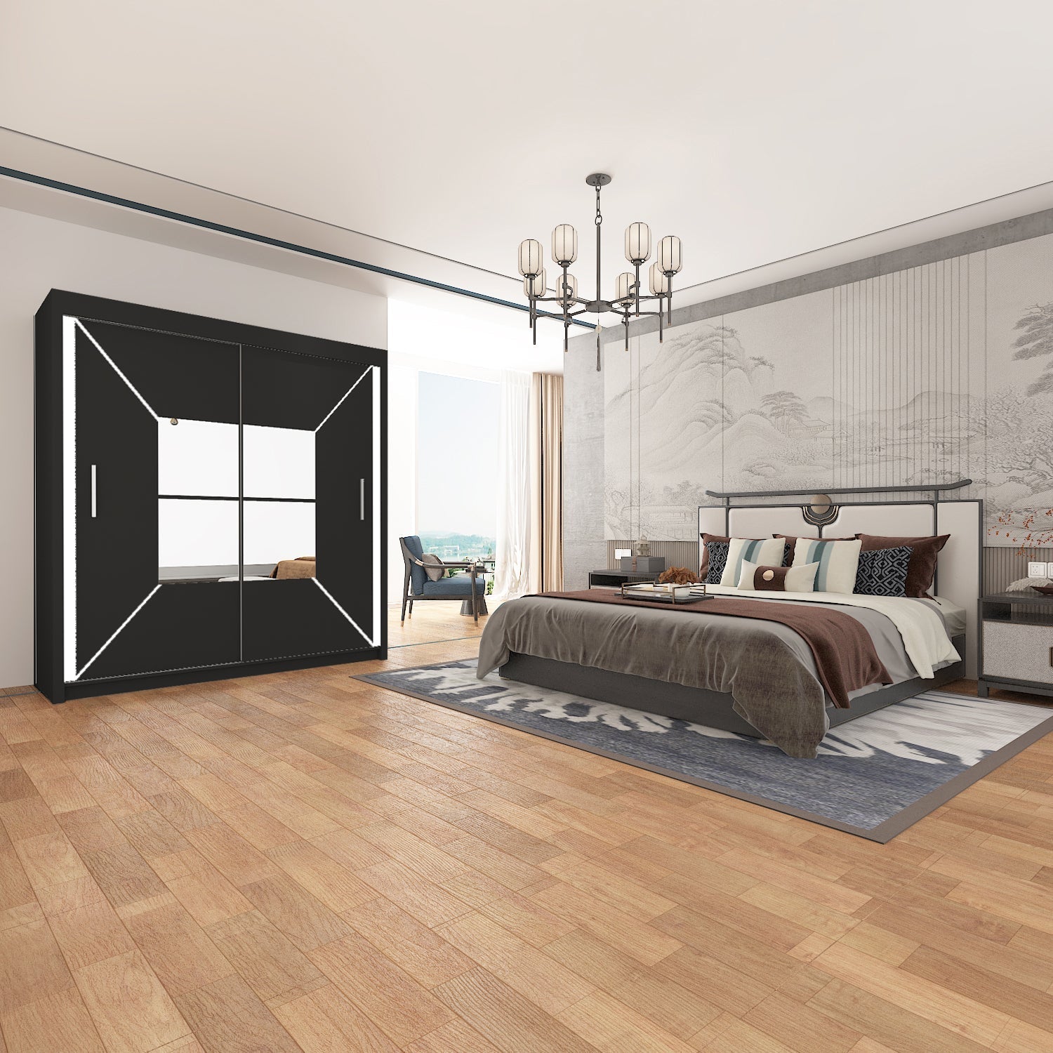 NICOLE Sliding Doors WARDROBE in Matt Finish 4 Sizes & 3 Colours - Style HeavenNICOLE Sliding Doors WARDROBE in Matt Finish 4 Sizes & 3 ColoursWARDROBESStyle HeavenStyle HeavenNIC120B5061028322111120cm