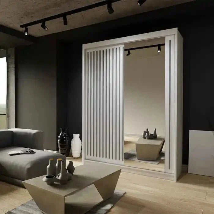 ROYAL 2&3 Sliding Doors WARDROBE in Matt Finish 3 Sizes & 4 Colours - Style HeavenROYAL 2&3 Sliding Doors WARDROBE in Matt Finish 3 Sizes & 4 ColoursWARDROBESStyle HeavenStyle HeavenROYAL150W5061028321954White