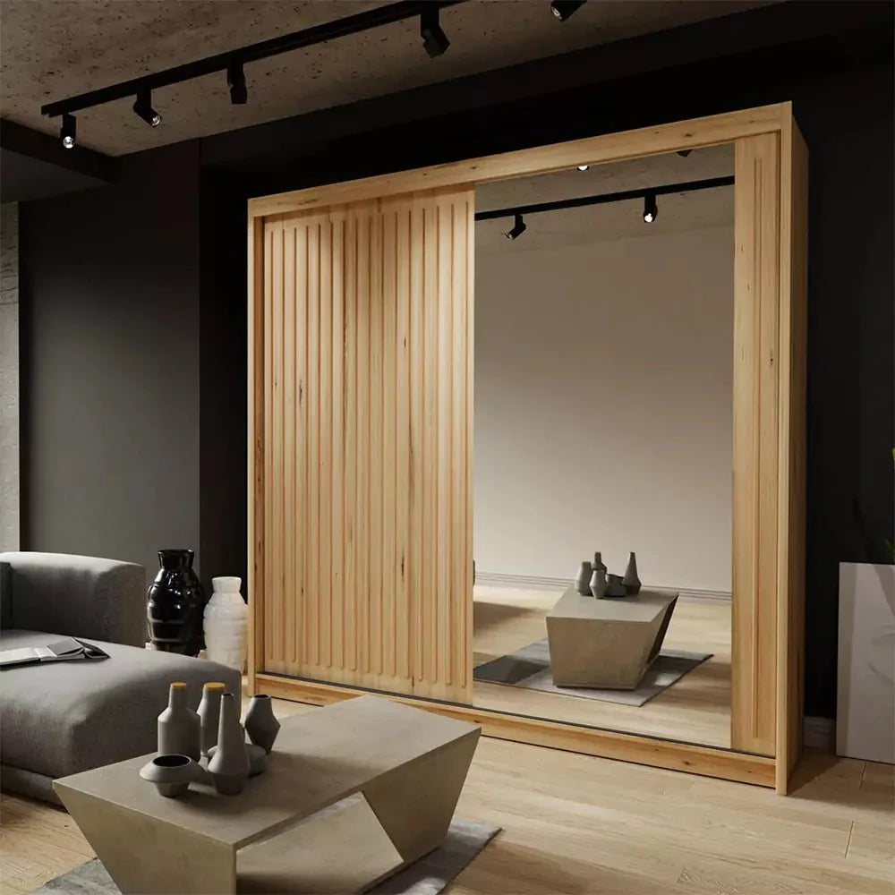 ROYAL 2&3 Sliding Doors WARDROBE in Matt Finish 3 Sizes & 4 Colours - Style HeavenROYAL 2&3 Sliding Doors WARDROBE in Matt Finish 3 Sizes & 4 ColoursWARDROBESStyle HeavenStyle HeavenROYAL203OAK5061028322050Oak