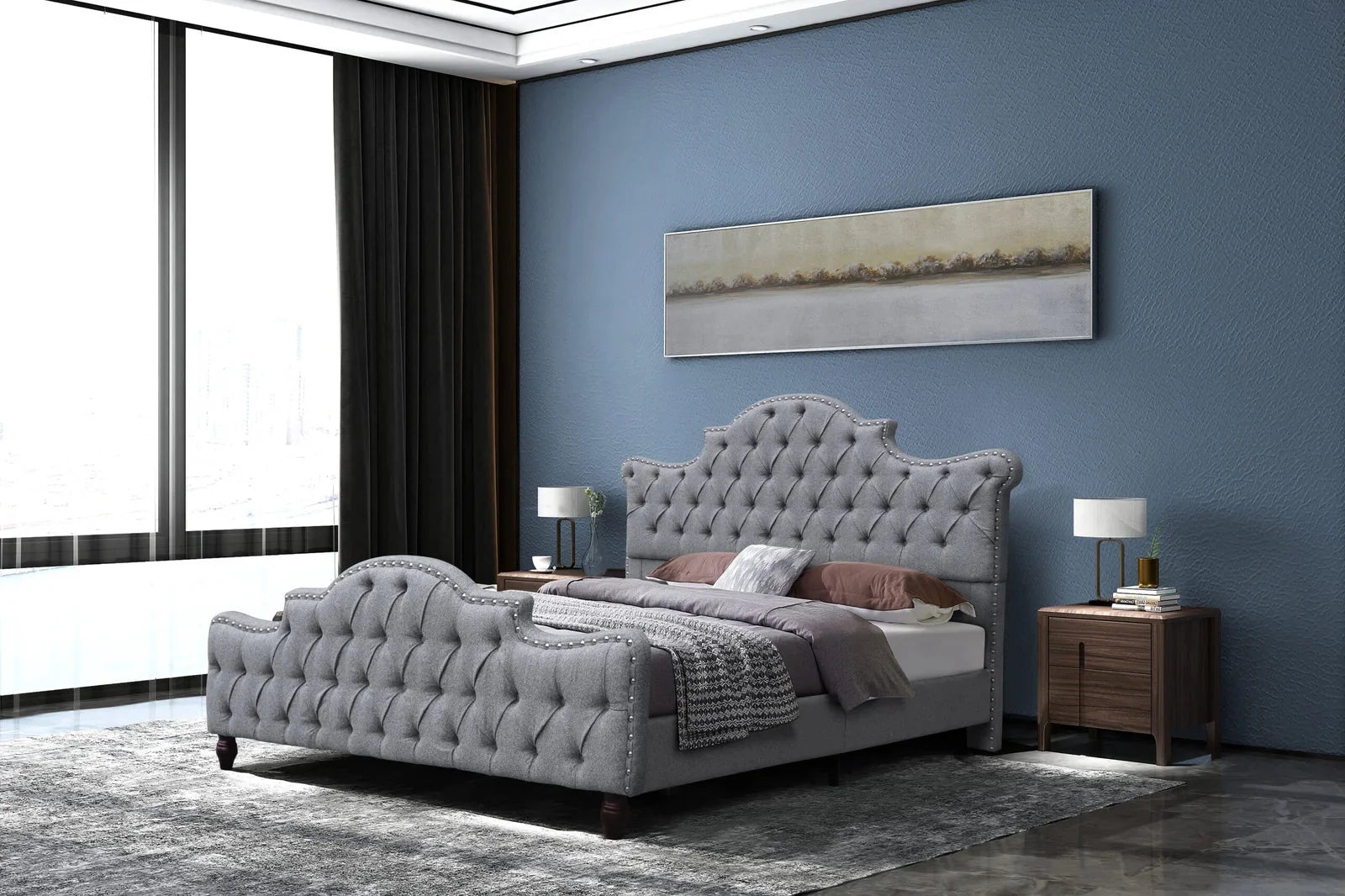 Sapphire Cotton Double/King Bed - Style HeavenSapphire Cotton Double/King BedBedsStyle HeavenStyle HeavenSAPP - G - D5061028324931Double