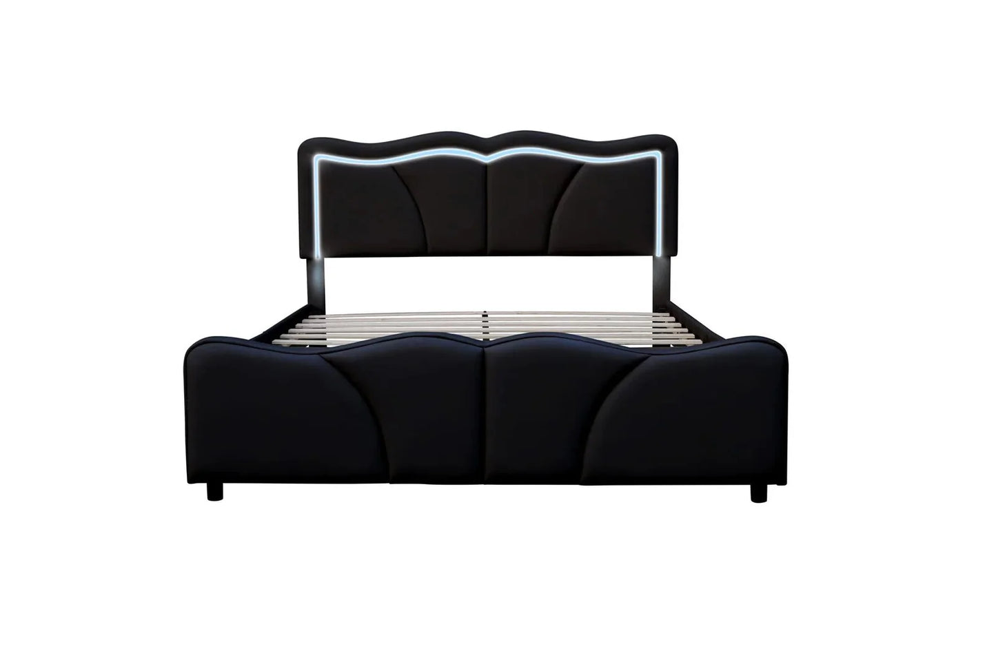 Serene Leather PU Double/King Bed - Style HeavenSerene Leather PU Double/King BedBedsStyle HeavenStyle HeavenSERE - BL - K5061028325020King