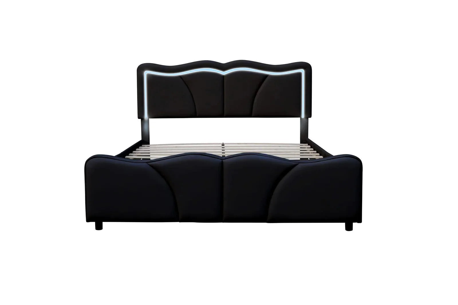 Serene Leather PU Double/King Bed - Style HeavenSerene Leather PU Double/King BedBedsStyle HeavenStyle HeavenSERE - BL - K5061028325020King