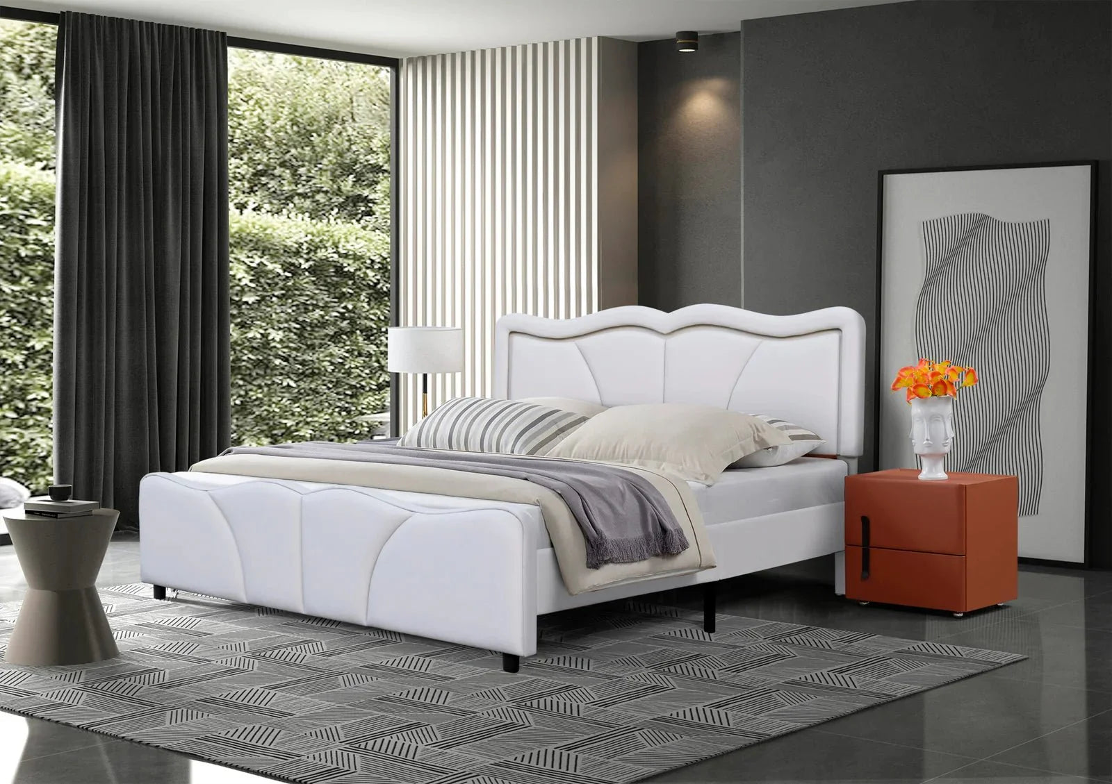 Serene Leather PU Double/King Bed - Style HeavenSerene Leather PU Double/King BedBedsStyle HeavenStyle HeavenSERE - CR - D5061028324986Double