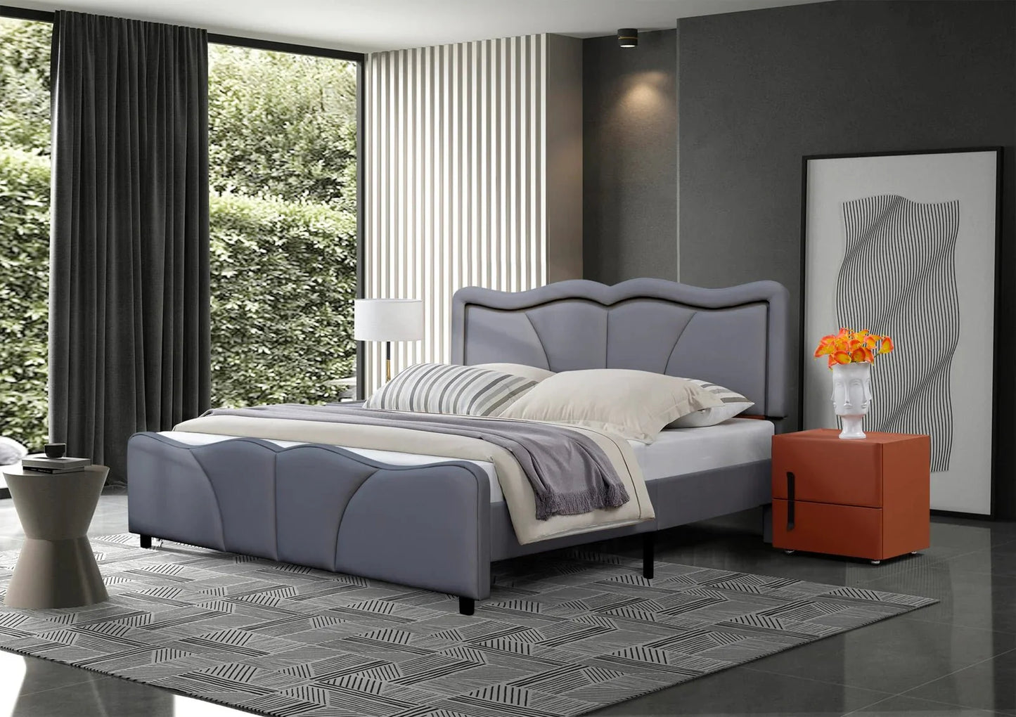 Serene Leather PU Double/King Bed - Style HeavenSerene Leather PU Double/King BedBedsStyle HeavenStyle HeavenSERE - G - D5061028324979Double