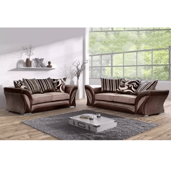 SHANNON 3+2 BROWN/BEIGE Sofa Set - Style HeavenSHANNON 3+2 BROWN/BEIGE Sofa SetsofasStyle HeavenStyle HeavenSHANNON3+2BROWN/BEIGE5061028323248