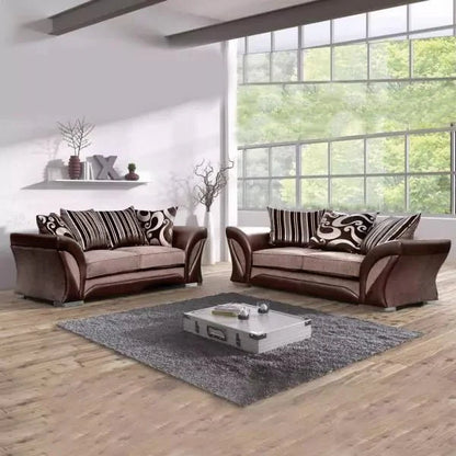 SHANNON 3+2 BROWN/BEIGE Sofa Set - Style HeavenSHANNON 3+2 BROWN/BEIGE Sofa SetsofasStyle HeavenStyle HeavenSHANNON3+2BROWN/BEIGE5061028323248