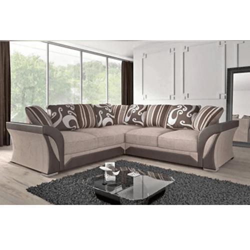 SHANNON CORNER SOFA BROWN/BEIGE - Style HeavenSHANNON CORNER SOFA BROWN/BEIGEsofasStyle HeavenStyle HeavenSHANNONCORNERSOFABROWN/BEIGH5061028323217