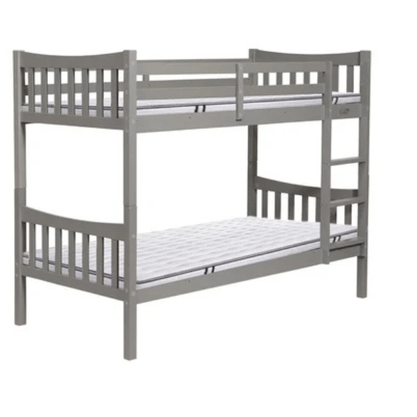 Solid Pine Twin Bunk Bed - Style HeavenSolid Pine Twin Bunk BedfurnitureStyle HeavenStyle HeavenWOOD - TWIN - G5061028325181Grey
