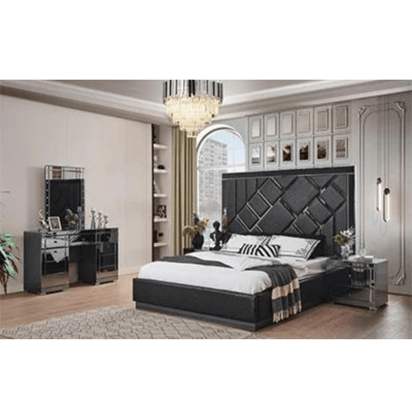 VENICE LUXURY BEDROOM SET - Style HeavenVENICE LUXURY BEDROOM SETBedroom setStyle HeavenStyle HeavenVENICEBLACKBEDSET5061028323125