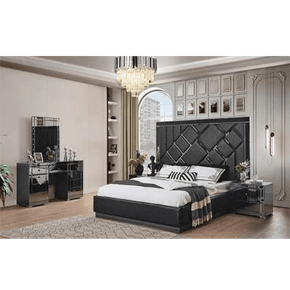 VENICE LUXURY BEDROOM SET - Style HeavenVENICE LUXURY BEDROOM SETBedroom setStyle HeavenStyle HeavenVENICEBLACKBEDSET5061028323125