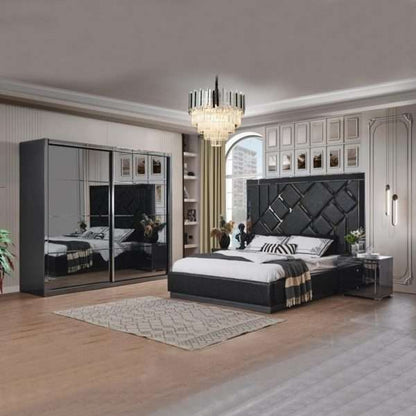 VENICE LUXURY BEDROOM SET - Style HeavenVENICE LUXURY BEDROOM SETBedroom setStyle HeavenStyle HeavenVENICEBLACKBEDSET5061028323125