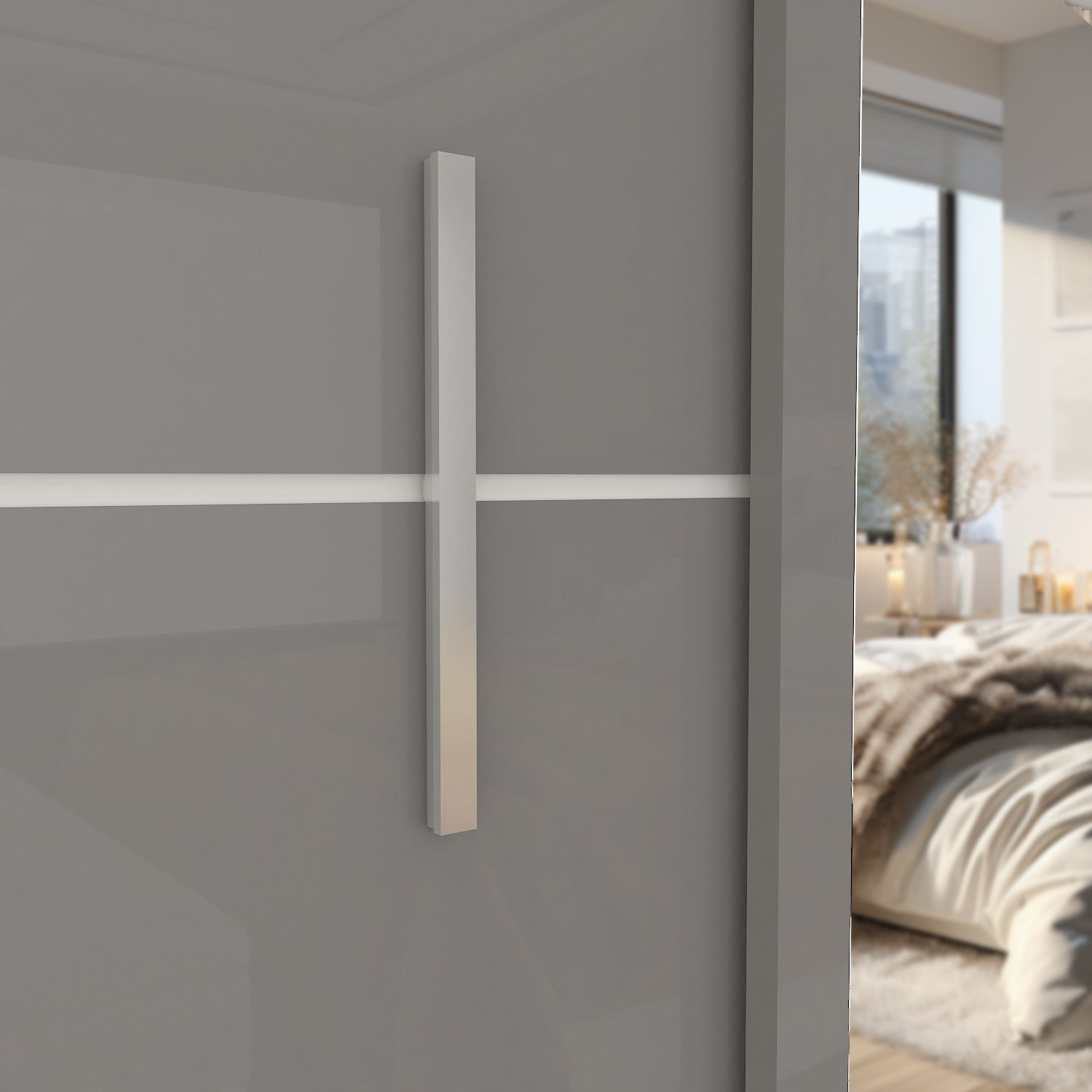 VISION 2&3 Sliding Doors WARDROBE in Matt Finish 5 Sizes & 3 Colours - Style HeavenVISION 2&3 Sliding Doors WARDROBE in Matt Finish 5 Sizes & 3 ColoursWARDROBESStyle HeavenStyle HeavenVIS120G5061028321909120cm