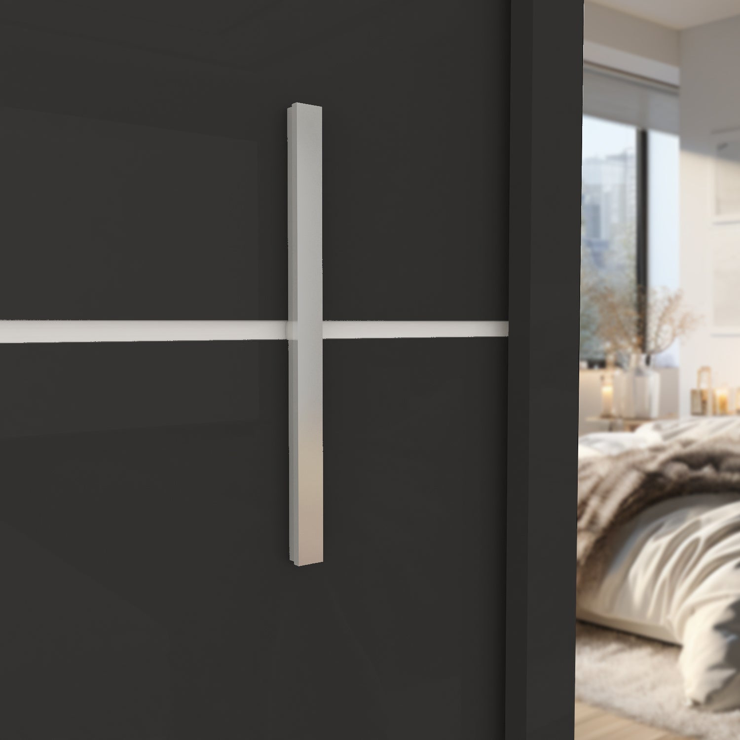 VISION 2&3 Sliding Doors WARDROBE in Matt Finish 5 Sizes & 3 Colours - Style HeavenVISION 2&3 Sliding Doors WARDROBE in Matt Finish 5 Sizes & 3 ColoursWARDROBESStyle HeavenStyle HeavenVIS120B5061028321855120cm